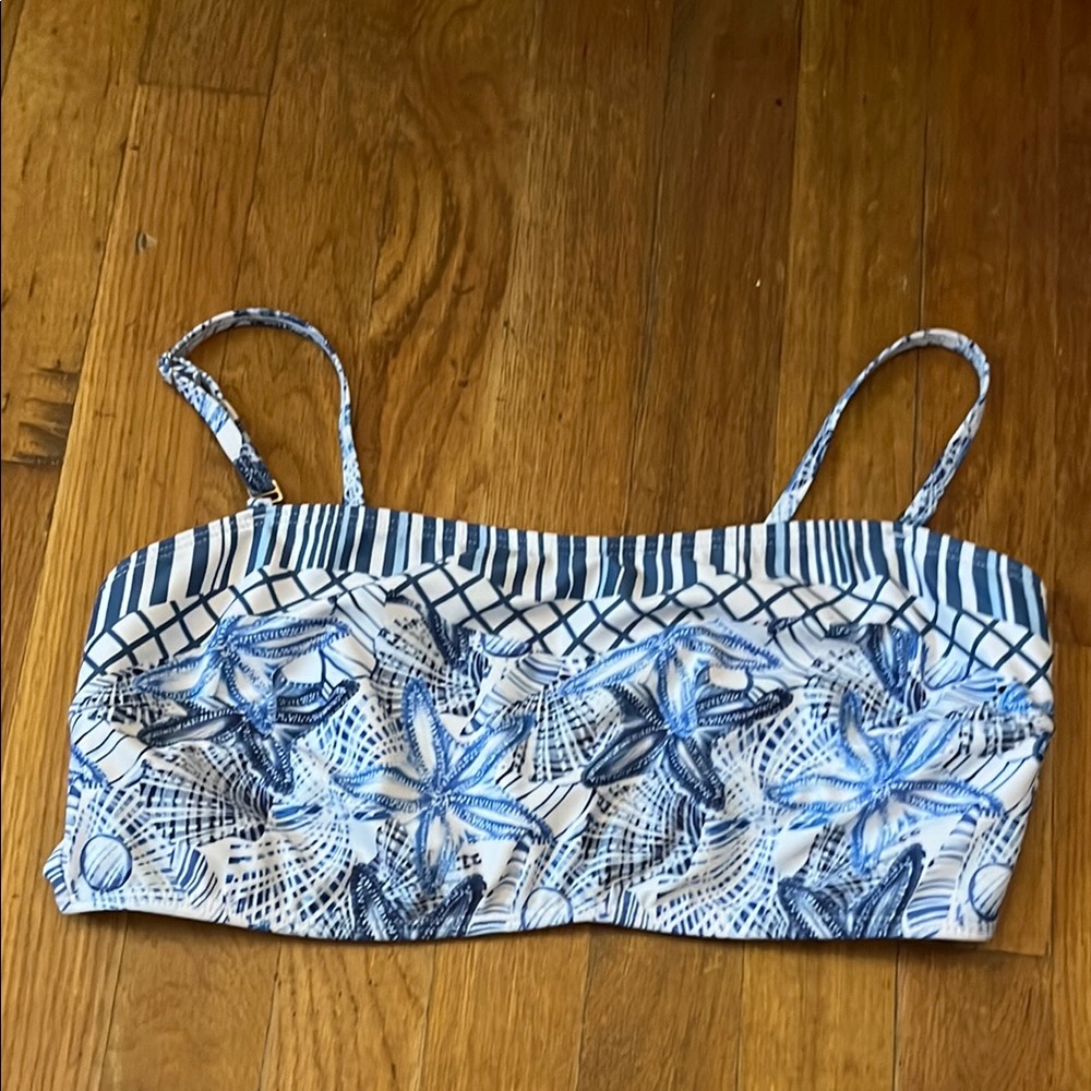 Blue Starfish Swim Top